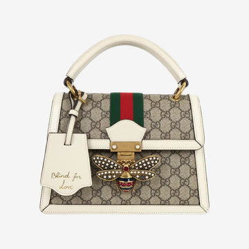 Gucci GG Supreme Top Handle Bag Small Ivory 476541 162954244 [P]