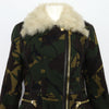 BURBERRY 3982634 Camo Baumwolle Leder Shearling Damenjacke aa47772 152898241 [P]