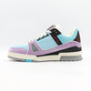 Louis Vuitton Blue Purple Trainer Men's Sneakers AA47996 152898047 [P]