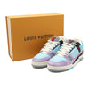 Louis Vuitton Blue Purple Trainer Men's Sneakers AA47996 152898047 [P]