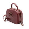 CHANEL Koch Tasche aus Burgunder-Pythonleder mit Kettenriemen A93463 152889282 [P]