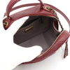 CHANEL Koch Tasche aus Burgunder-Pythonleder mit Kettenriemen A93463 152889282 [P]