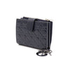 DIOR ネイビーペイデントカナージュジッパー女性中財布 aa51333 152895573 [P]
