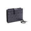 DIOR ネイビーペイデントカナージュジッパー女性中財布 aa51333 152895573 [P]