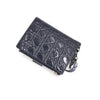 DIOR ネイビーペイデントカナージュジッパー女性中財布 aa51333 152895573 [P]