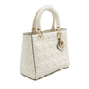 DIOR ホワイト レディース ミディアム トートバッグ 兼 ショルダーバッグ aa52411 152888912 [P]