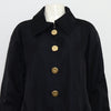 Escada Navy Nylon Women's Trench Coat with Gold Buttons aa52358 152898201 [P]