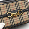 Burberry Nova Check Gold Chain Camera Shoulder Bag Crossbody 4079880 152316295 [P]