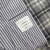 Thom Browne Gray Wool Over Check Pattern Men's Coat MOC005A 152318469 [P]