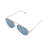 FENDI Shiny Silver FF-Logo Aviator Sonnenbrille 40061U 152318599 [P]