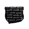 BALENCIAGA 620258 Schwarz Logo Druck Explorer Unisex Messenger Crossbody Bag 620258 152315604 [P]