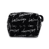 BALENCIAGA 620258 Schwarz Logo Druck Explorer Unisex Messenger Crossbody Bag 620258 152315604 [P]