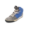 Lanvin Blue Gray Suede High-Top Men's Sneakers 57642 152317569 [P]
