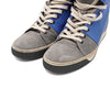 Lanvin Blue Gray Suede High-Top Men's Sneakers 57642 152317569 [P]