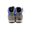 Lanvin Blue Gray Suede High-Top Men's Sneakers 57642 152317569 [P]
