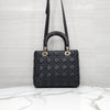 Dior Lady Medium Bag Black Cannage M0565ONGE 10402 5317583 [P]