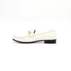 GUCCI Weiße Leder Loafer mit goldener Kette Damen 645445 152316961 [P]