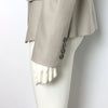 Burberry Gray Cotton Cashmere Blend Women's Blazer Single Jacket aa58860 152317842 [P]