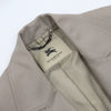 Burberry Gray Cotton Cashmere Blend Women's Blazer Single Jacket aa58860 152317842 [P]