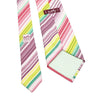 Hermes Diagonal Multicolor Pattern 100% Silk Tie aa58716 152318625 [P]