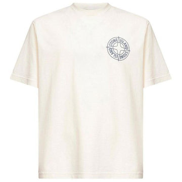 STONE ISLAND Organisches Baumwoll-Jersey-T-Shirt mit Kompass-Print (L1S15 S0284 V0093) 157360890