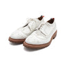 THOM BROWNE ホワイト ペブルグレイン ウィングチップ ブローグ メンズ シューズ aa59410 152317255 [P]