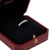 CARTIER プラチナ 1Pダイヤ Cド 3mm ウェディングバンドリング 152316484 [P]