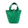 Hermes Taurillon Clemence Silver Lock Picotin 18 Tote Bag H056289CK6W 153159203 [P]