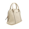 Gucci White GG Shima Dome Medium Tote Bag and Shoulder Bag 449663 153159198 [P]