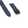 JAEGER LE COULTRE Blauer Alligatorleder-Uhrenarmband 17mm für QC13162Z 153400160 [P]