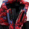 MONCLER GIRDWOOD ブラック レッド フローラル プリント フード メンズ ダウンパディング ジャケット aa61766 153689747 [P]