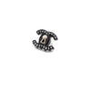 CHANEL Schwarze Perlen-Kristall CC Ohrringe 7605 153894506 [P]