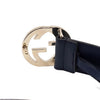 GUCCI ゴールドメタル GG インターロッキング ユニセックス レザー ベルト aa62105 154133362 [P]