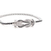 FRED 18K Weißgold Chans Infini Large Black & White Pavé Diamant Armband - Größe 18 154814720 [P]