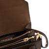 MARNI ブラウン サフィアーノ レザー トランク ショルダーバッグ aa62840 155065771 [P]
