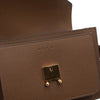 MARNI ブラウン サフィアーノ レザー トランク ショルダーバッグ aa62840 155065771 [P]