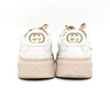 GUCCI Damen Sneaker mit GG-Prägung in Weiß und Rosa 684911 155307397 [P]