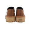 PRADA ブラウンレザー三角ロゴ女性ローファー 1D801N aa63227 155499908 [P]