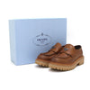 PRADA ブラウンレザー三角ロゴ女性ローファー 1D801N aa63227 155499908 [P]