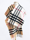 BURBERRY Contrast Check Cashmere Scarf 161767080 [P]