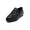 PRADA Schwarze gebrushte Gummi-Plattform-Penny-Loafer für Damen 1D196 155800990 [P]