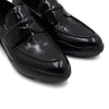 PRADA Schwarze gebrushte Gummi-Plattform-Penny-Loafer für Damen 1D196 155800990 [P]