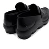 PRADA Schwarze gebrushte Gummi-Plattform-Penny-Loafer für Damen 1D196 155800990 [P]