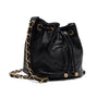CHANEL Vintage Kapuzentop Schultertasche mit Kettenriemen in Schwarz Glänzend AS1946 aa63614 155954684 [P]