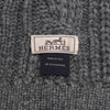 HERMES Grau Wenden 100% Kaschmir Unisex Schal aa62217 155995615 [P]