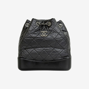 CHANEL Gabrielle Backpack Small Black BKURBHA2 162888303 [P]