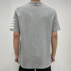 Thom Browne Diagonal Stripe 4-bar Side Slit Short Sleeve T-Shirt Light Gray 153254605 [P]