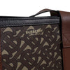 BURBERRY Monogram TB Streifen Leder Canvas Tote Tasche Shopper Tasche Braun 158123485 [P]