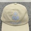 ISABEL MARANT TYRONY Logo Baseball Cap Ecru Light Blue 123475439 [P]