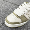 FENDI Logo Lettering Match Leder Low-Top Sneakers Seide Weiß 134049636 [P]